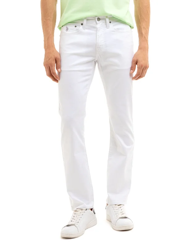 Everyday Comfort SLIM STRAIGHT 5 POCKET STRETCH CHINO PANTS