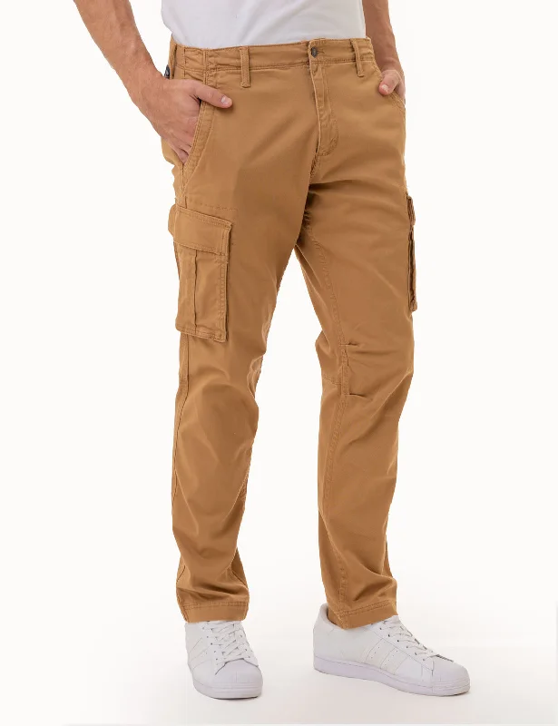Relaxed Fits SLIM STRAIGHT CARGO PANTS