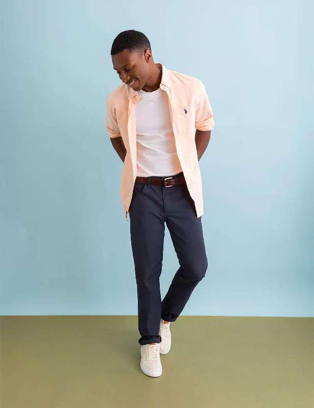 Smart Outfits STRETCH KNIT TECH PANTS WITH ZIPPER POCKETS