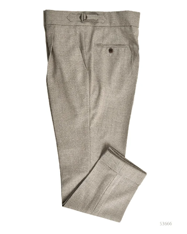 Timeless Apparel VBC - 4 Ply Tropical Wool: Grey Ecru Melange Pant