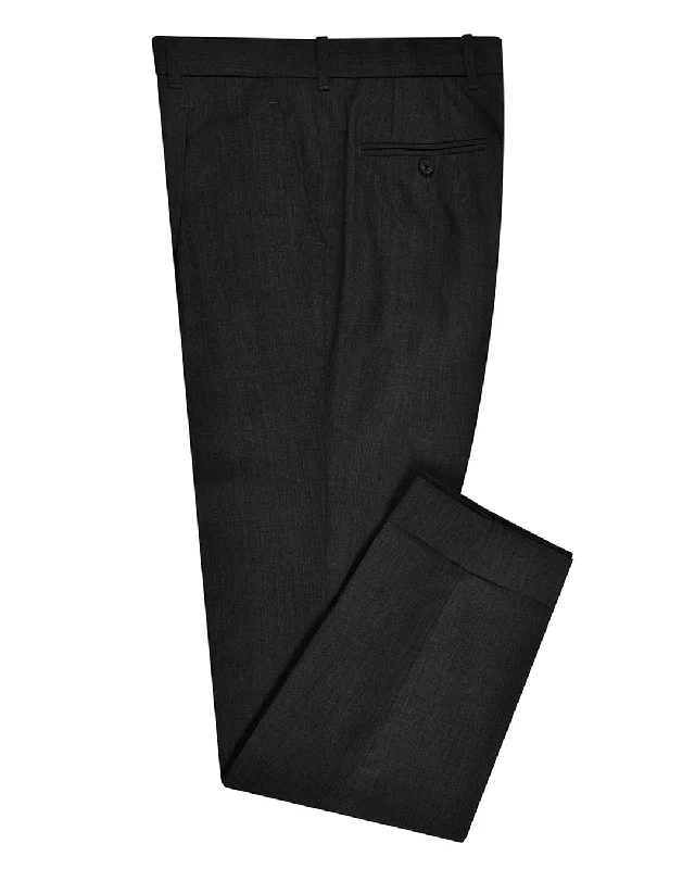 Lightweight Apparel Washable Wool Dark Grey Dress Pant