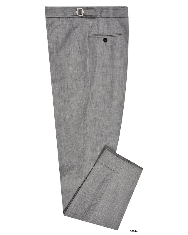 Weekend Wear Washable Wool Light Grey Dress Pant